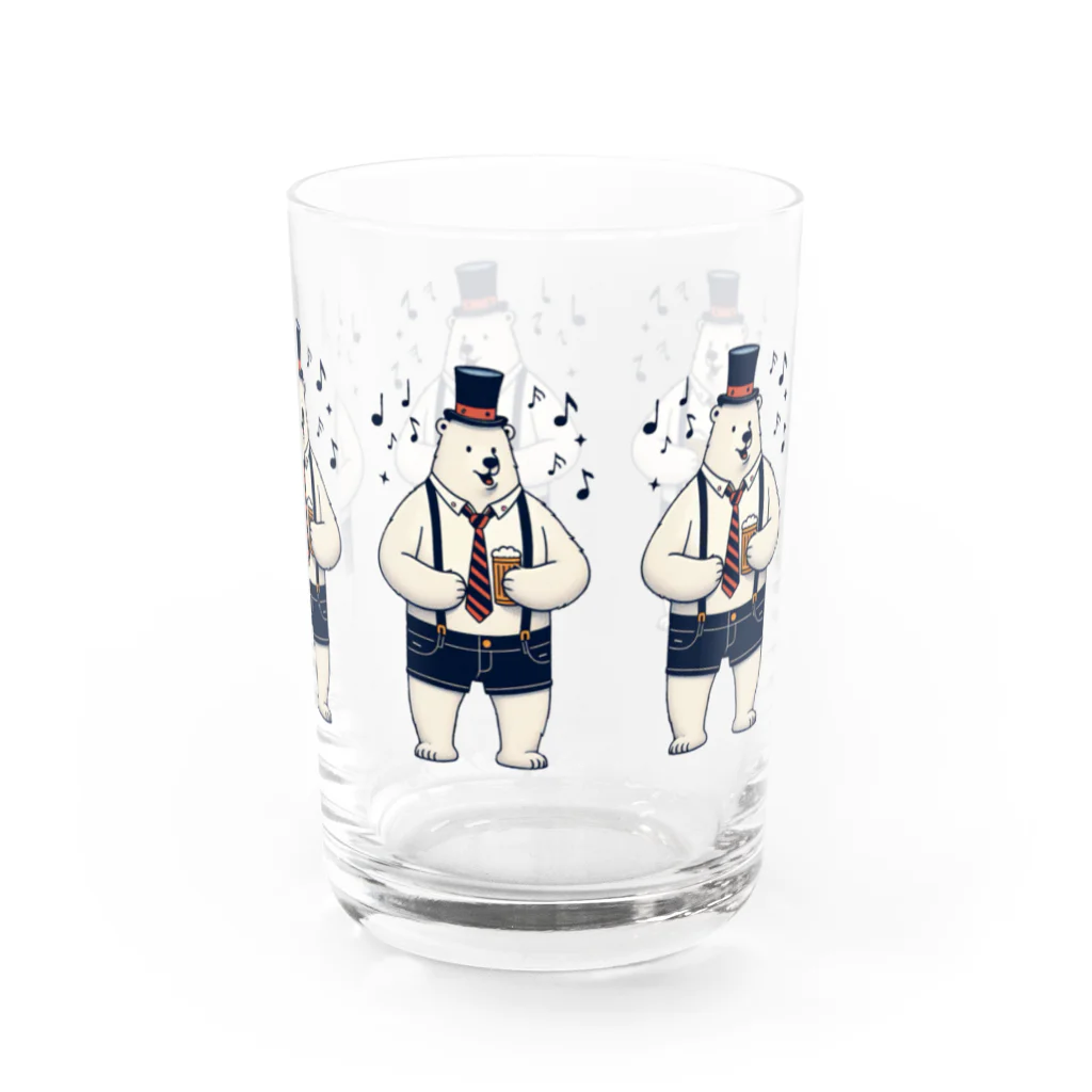 ほかほかしろくまのあったかざっかやのパーティしろくま Water Glass :right