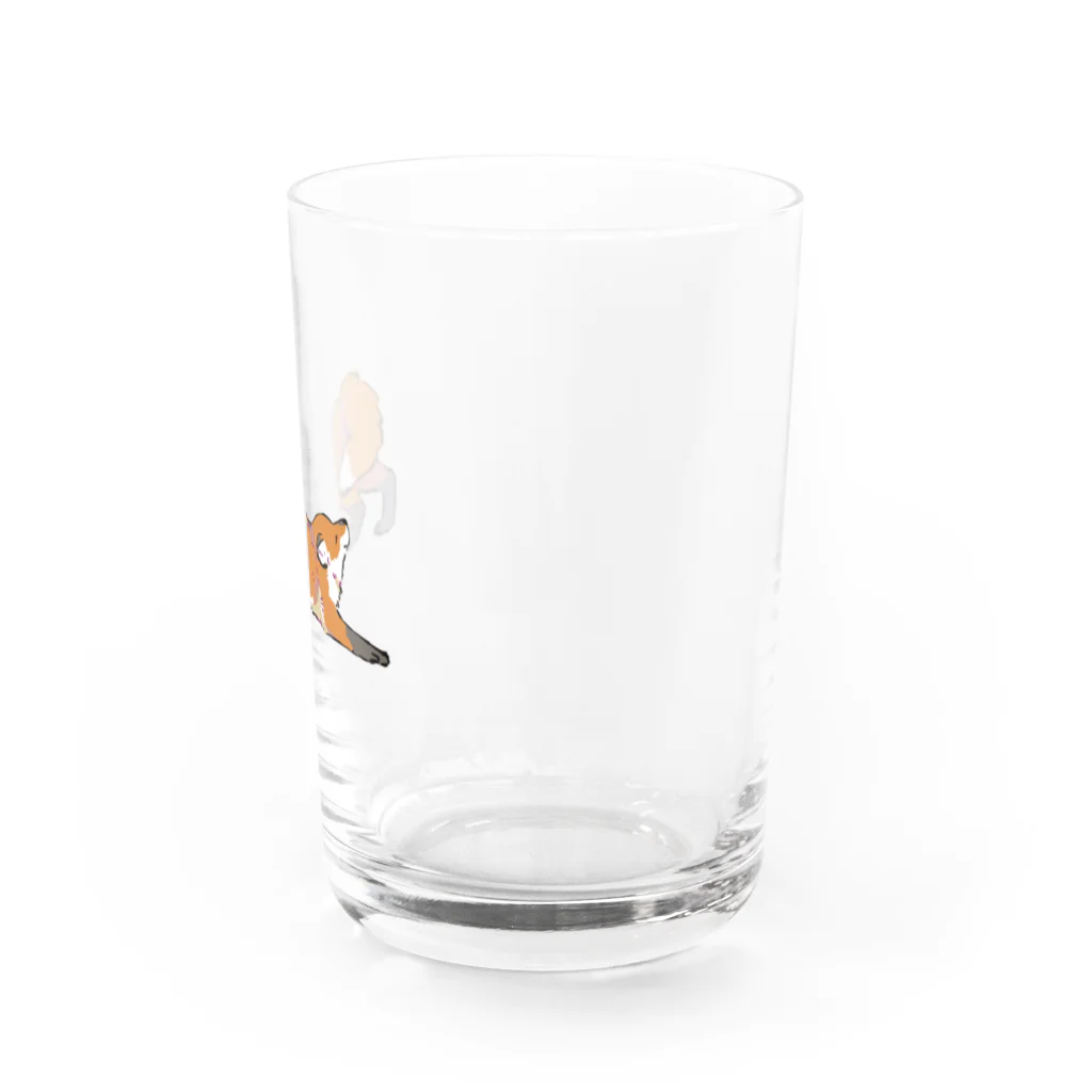 キツネ月のこぎつね Water Glass :right