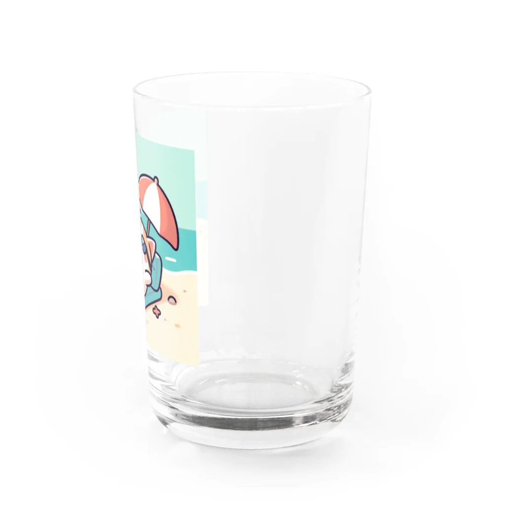 ロボなねこちゃんの有給休暇をむさぼるネコ Water Glass :right