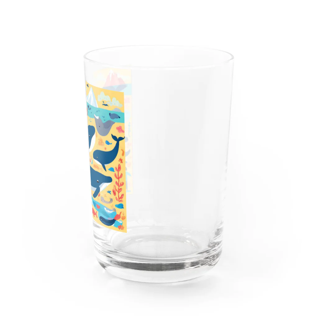 OHANA_087のアラスカの雄大な自然に暮らす人々と動物たちの調和 Water Glass :right