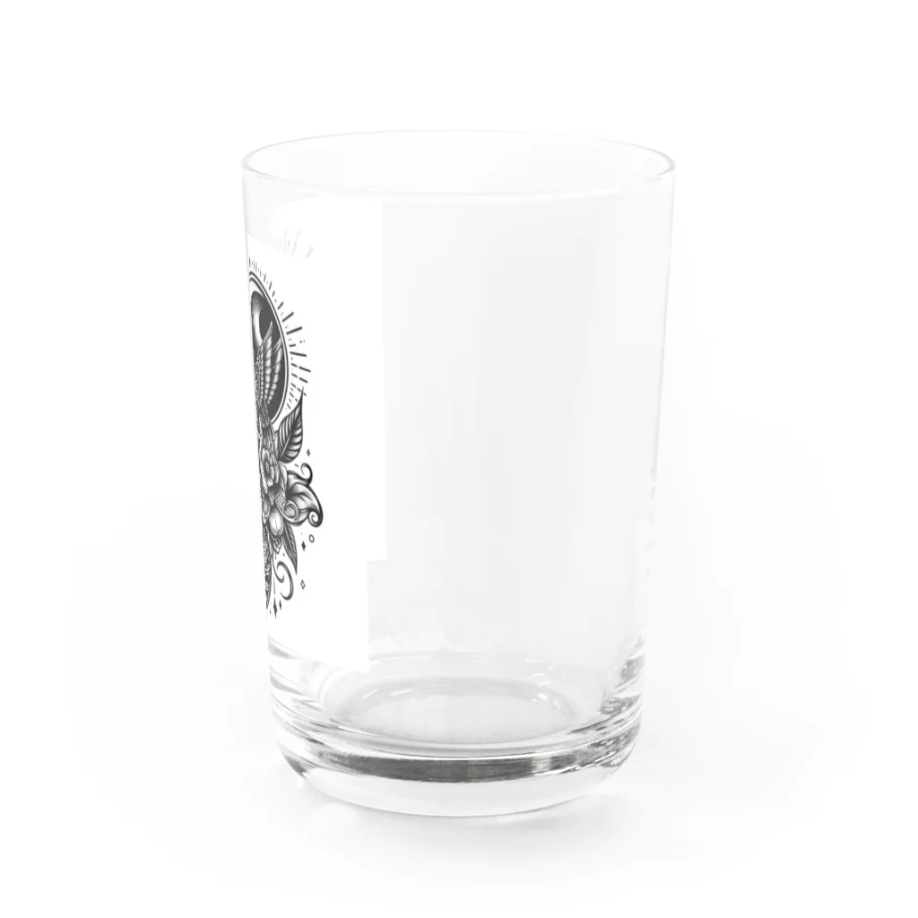 かなかなのタトゥーデザイン Tシャツ Water Glass :right