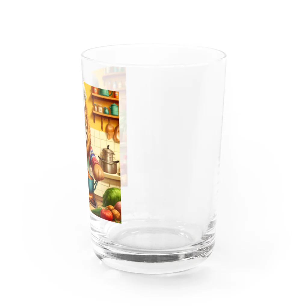Blissful_Beastsのカレーライオン Water Glass :right