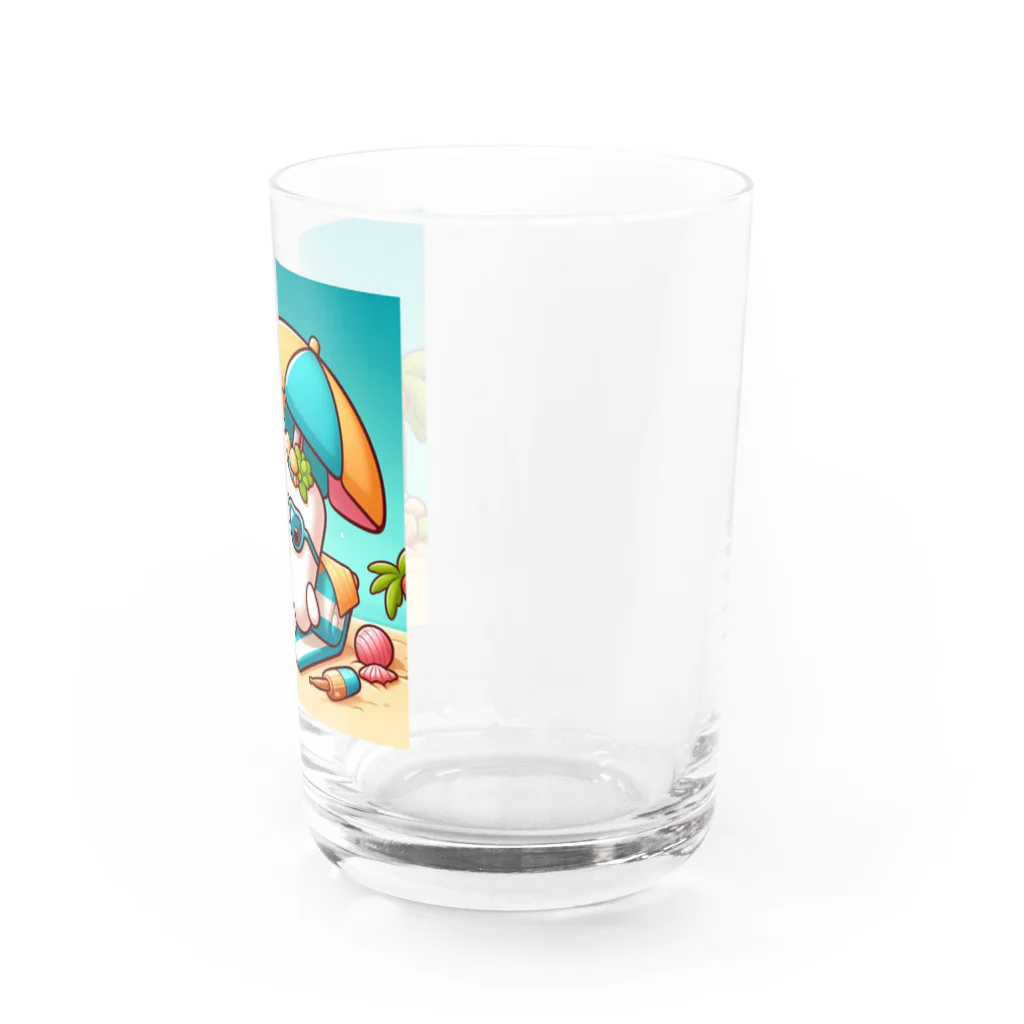 Chocolate-Lily-Mの☆ゆるキャラ・マシュマロ☆ Water Glass :right