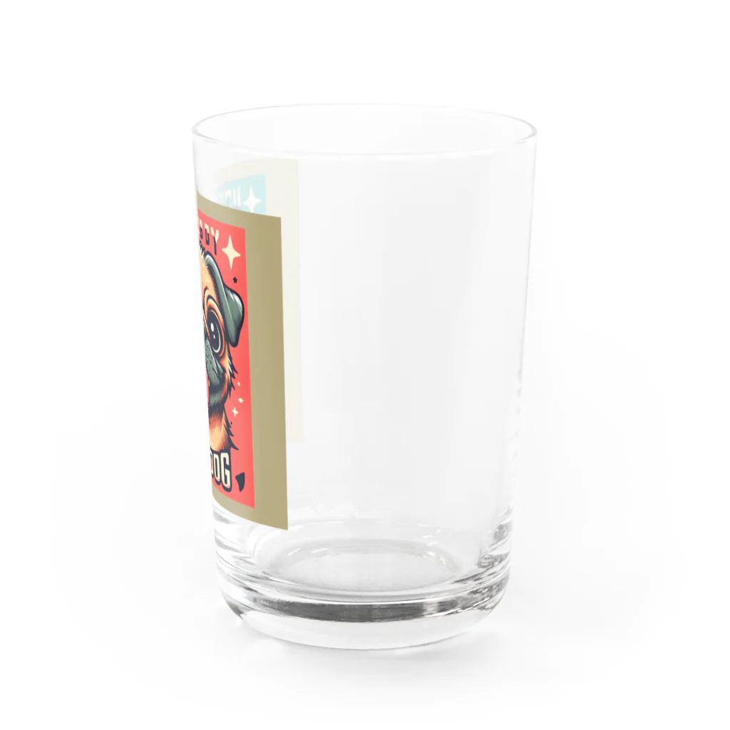 ブサカワアニマルのブサカワアニマル『パグ』 Water Glass :right