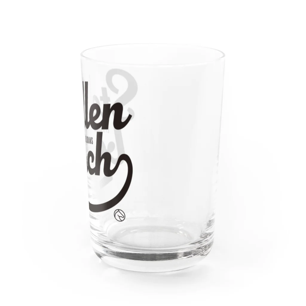 競馬おしゃれグッズ製作所のステレンボッシュ（タイポグラフィBLACK） Water Glass :right