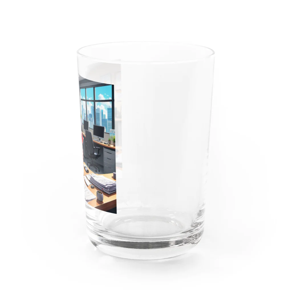 MTHの社内のたすくのすけじゅーりんぐをうみにぶた行 Water Glass :right