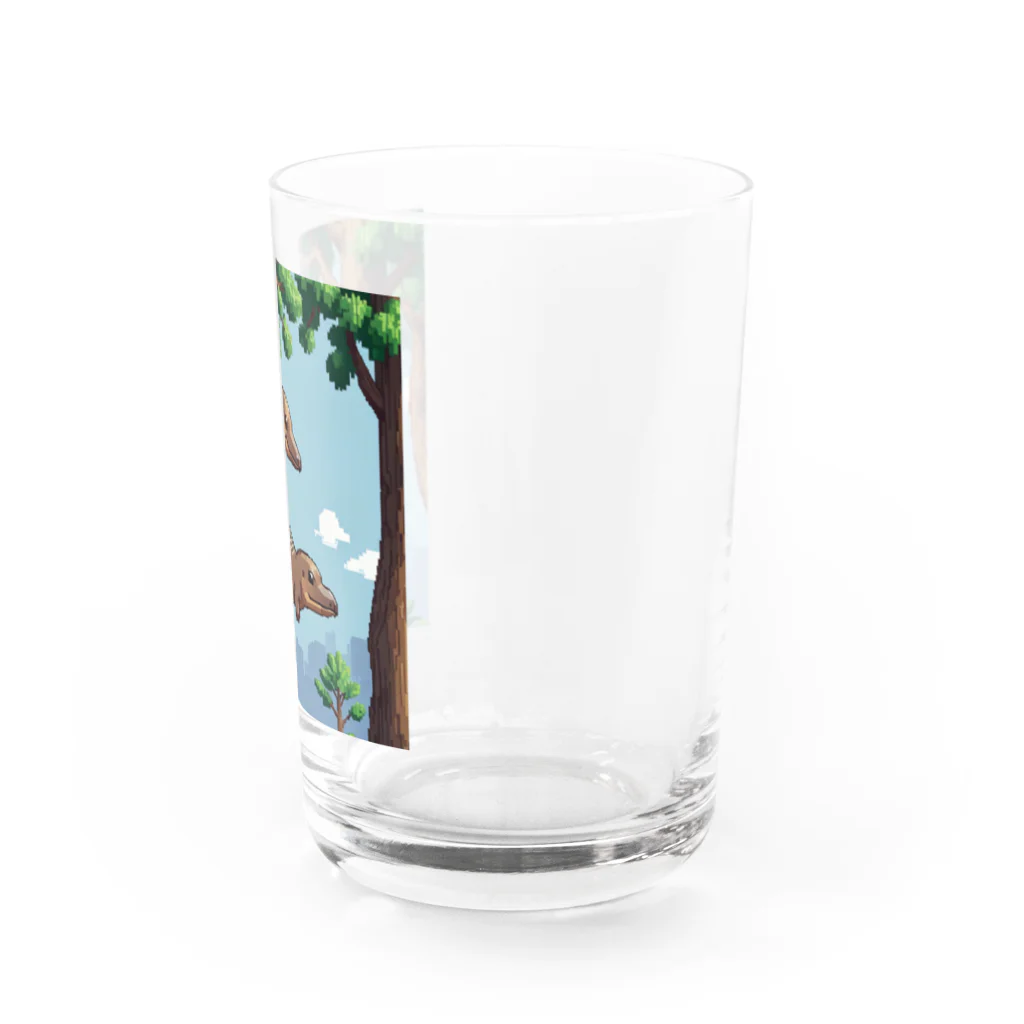 カモノハシかも？の木に刺さってるカモノハシ Water Glass :right