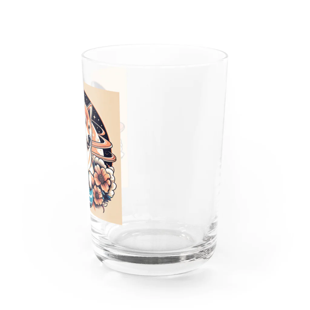 Huku5の全世界人気の柴犬 Water Glass :right