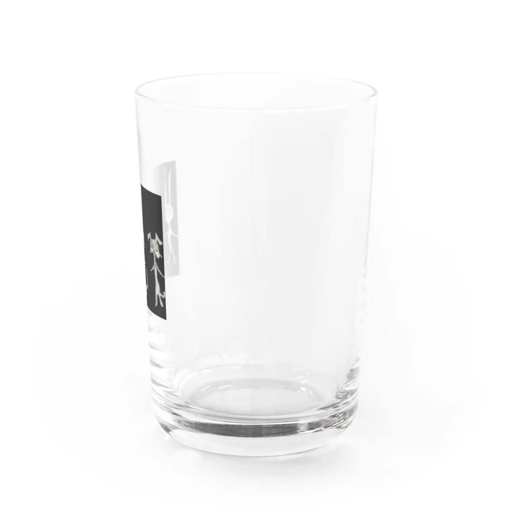 あ！そのこるーむのひょろひょろ3匹 Water Glass :right