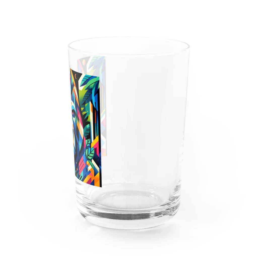 1682HOHETOのグラフィックゴリラ Water Glass :right