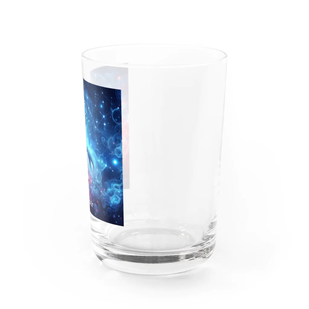 huwari-hanaakariの星のきらめき　蠍座イメージ Water Glass :right