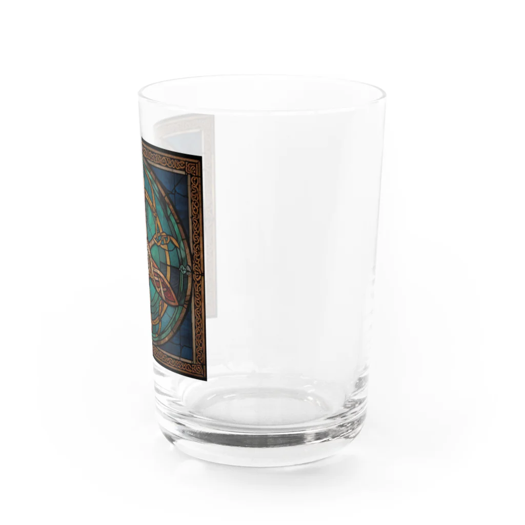 ganeshaのケルトの結び目工芸ステンドグラス Water Glass :right