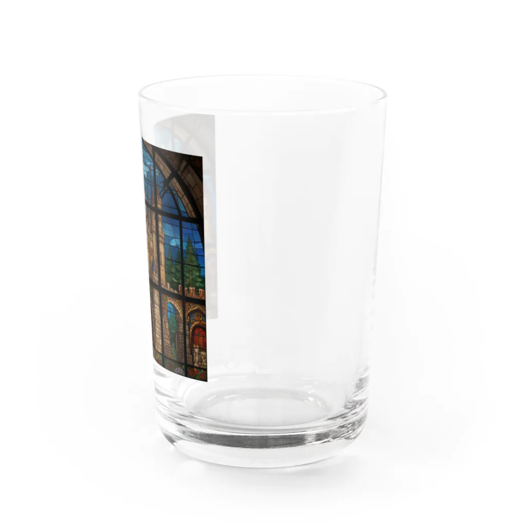 ganeshaの北米の湖のステンドグラス Water Glass :right