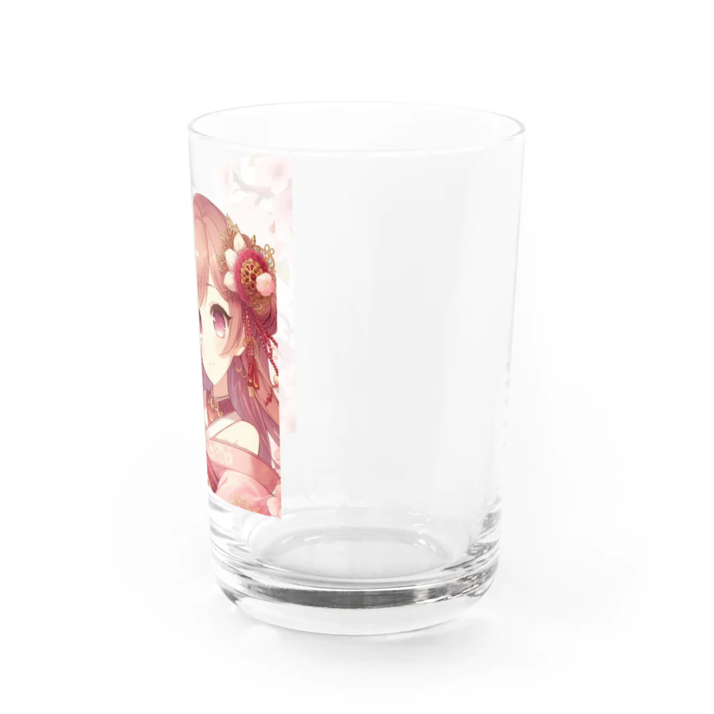 Japan-sakuraの桜の乙姫 Water Glass :right