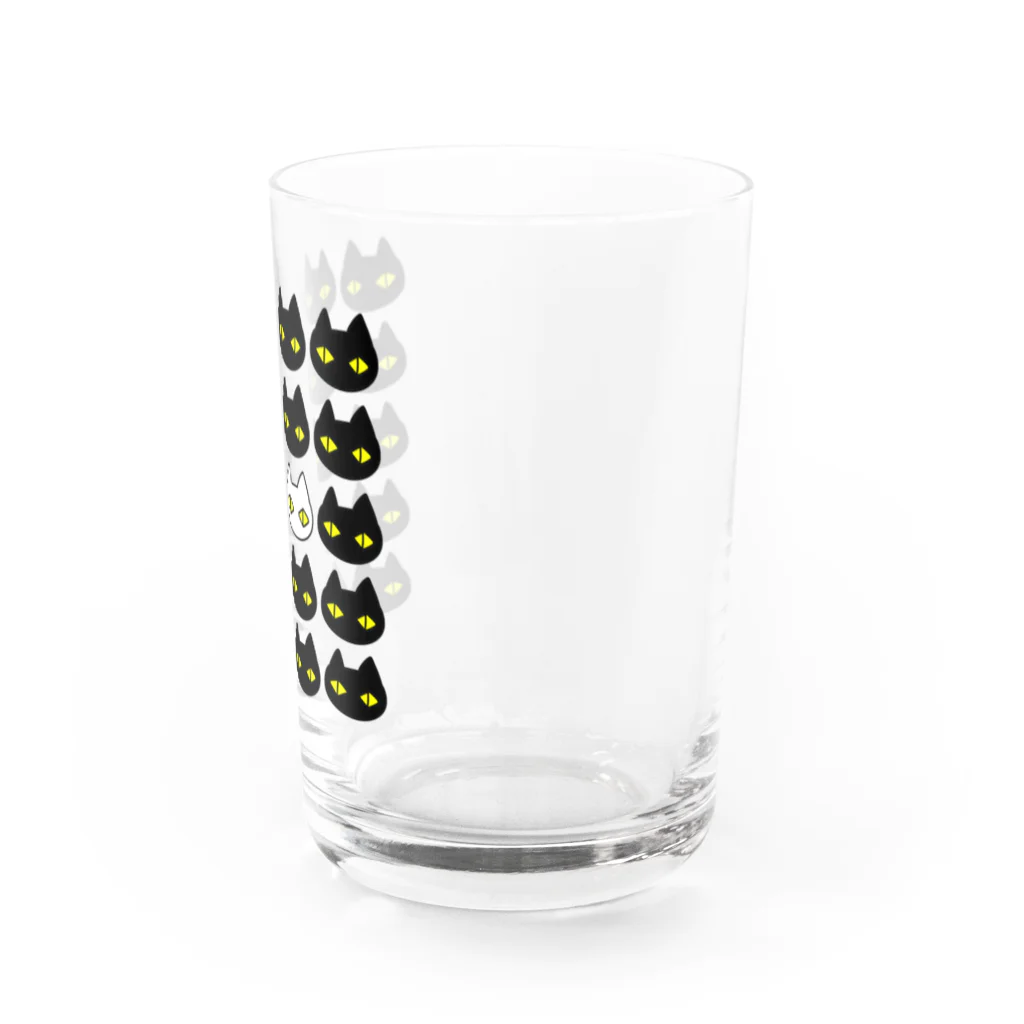 F2 Cat Design Shopの黒猫ボディーガード 001 Water Glass :right