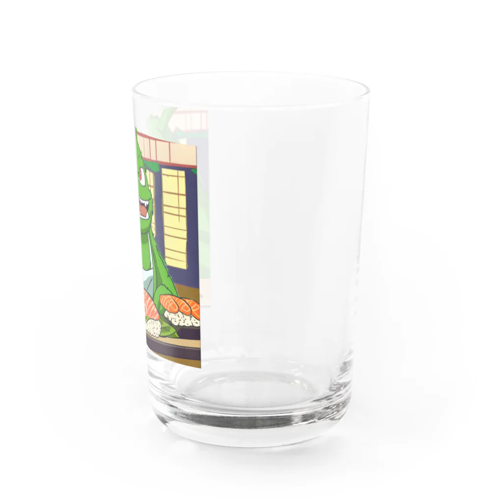 Kyun_uranaiの寿司職人を目指す緑の妖怪 Water Glass :right