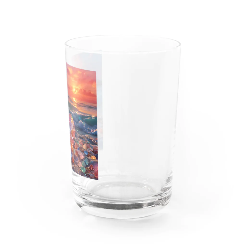 Mellow-Skyの美しすぎるハートシーグラス Water Glass :right