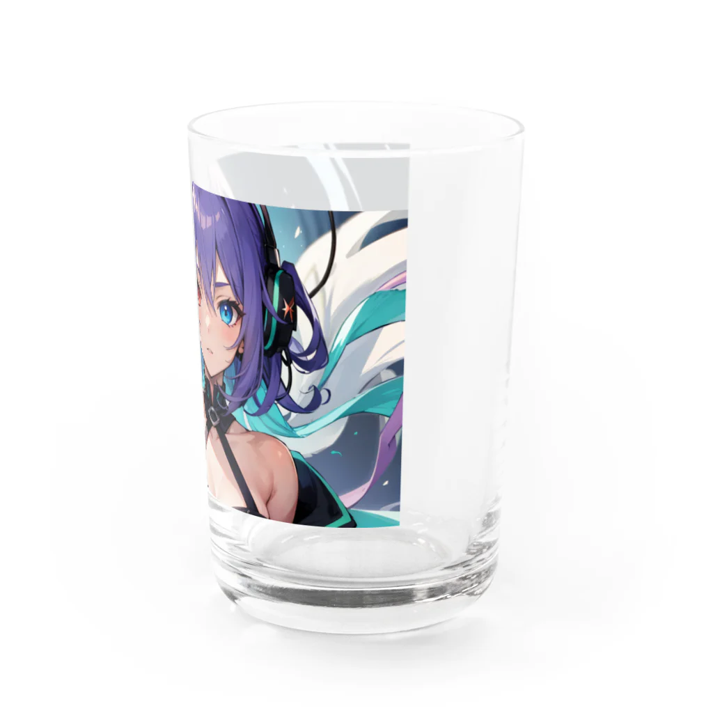 pukurou2096の紫髪のオッドアイ美少女 Water Glass :right