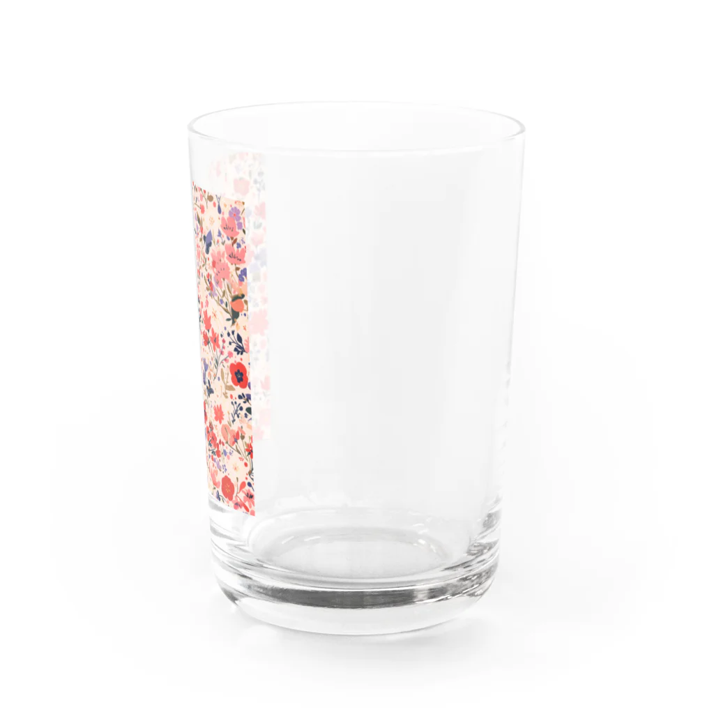 AQUAMETAVERSEの花柄のプリント　なでしこ1478 Water Glass :right