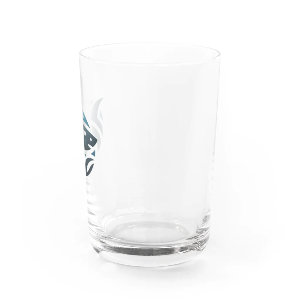  🌊 海の宝石ショップ 🐟のロゴシャーク Water Glass :right