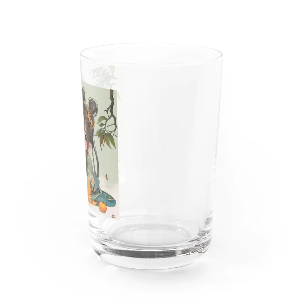 AQUAMETAVERSEの小さな弁財天様が豊富な収穫に喜び アメジスト 2846 Water Glass :right