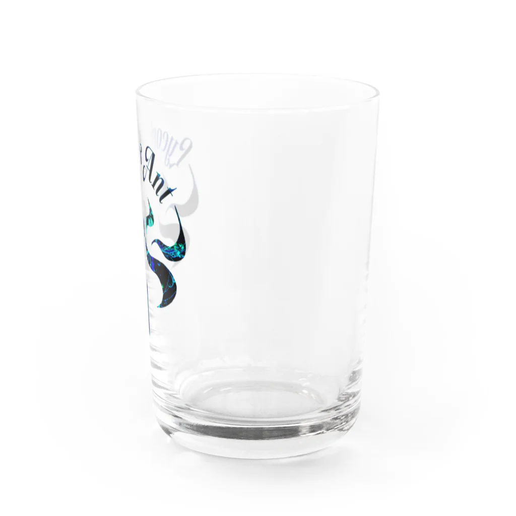 Lycoris Ant～リコリスアント～のLycorisAnt（リコリスアント）ロゴ（青） Water Glass :right