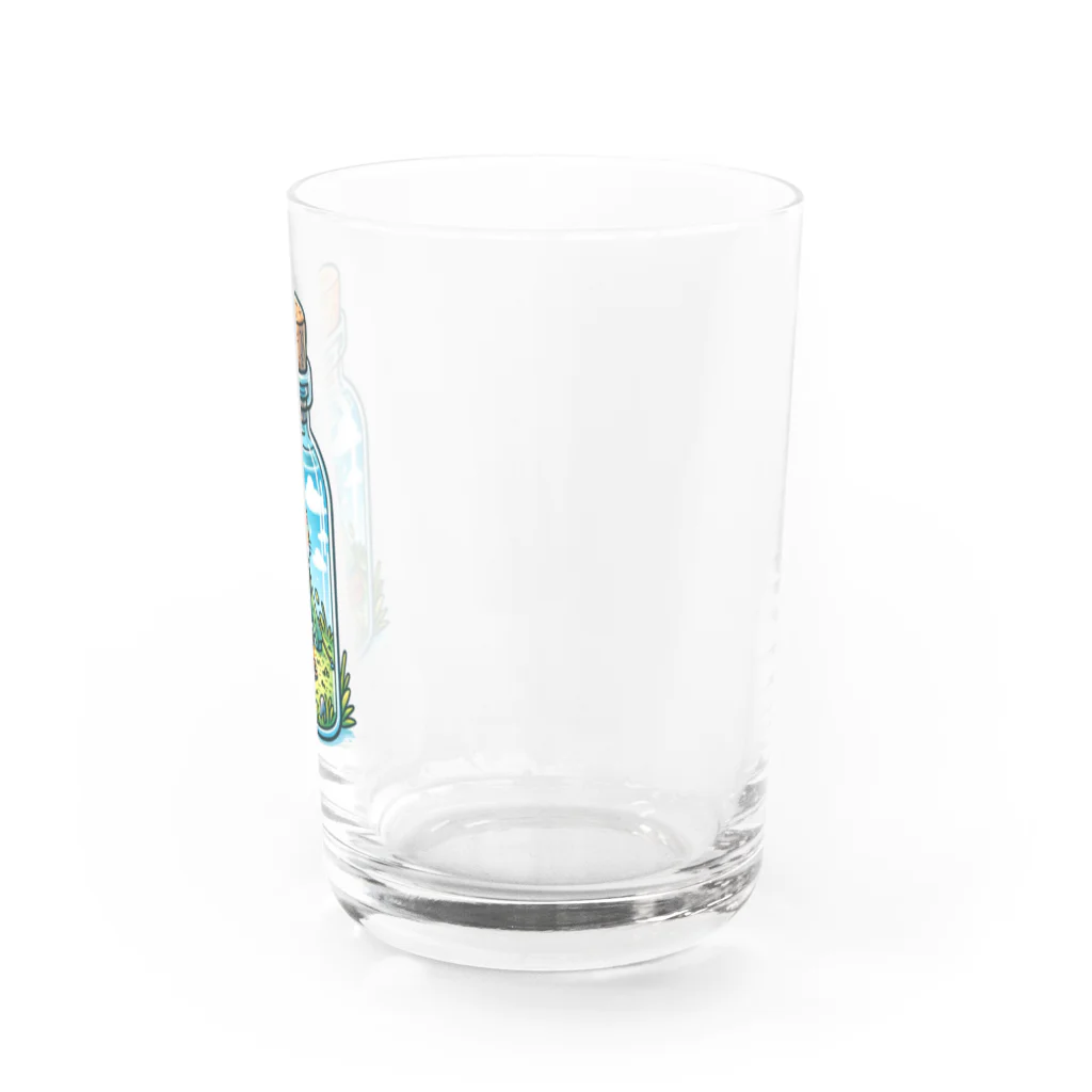 EseCAMPの瓶CAT Water Glass :right