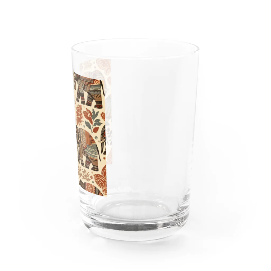 Qten369の石器時代のマンモス Water Glass :right