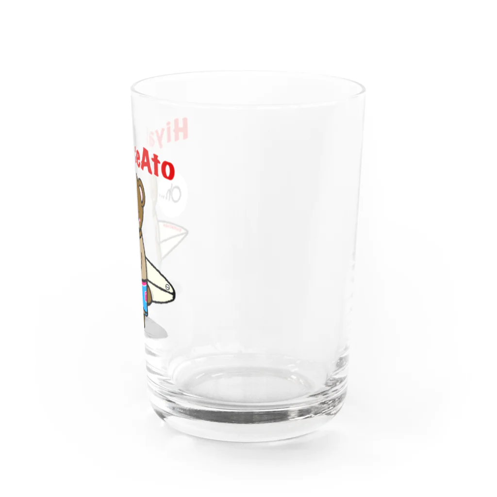 カキマシテンの日焼けクマちゃん Water Glass :right