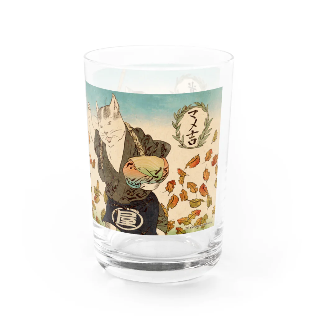 山歌和樂陽 浮世絵　Yamakawa Rakuyou UKIYOEの猫浮世絵シリーズ　奉公猫 Water Glass :right