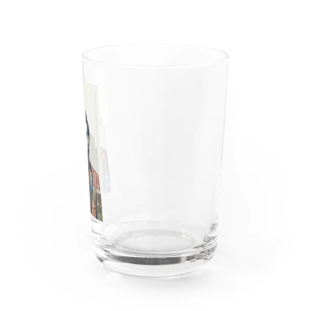 UKIYO-E_POP_by_convert_worksの和装スーツ男性 Water Glass :right