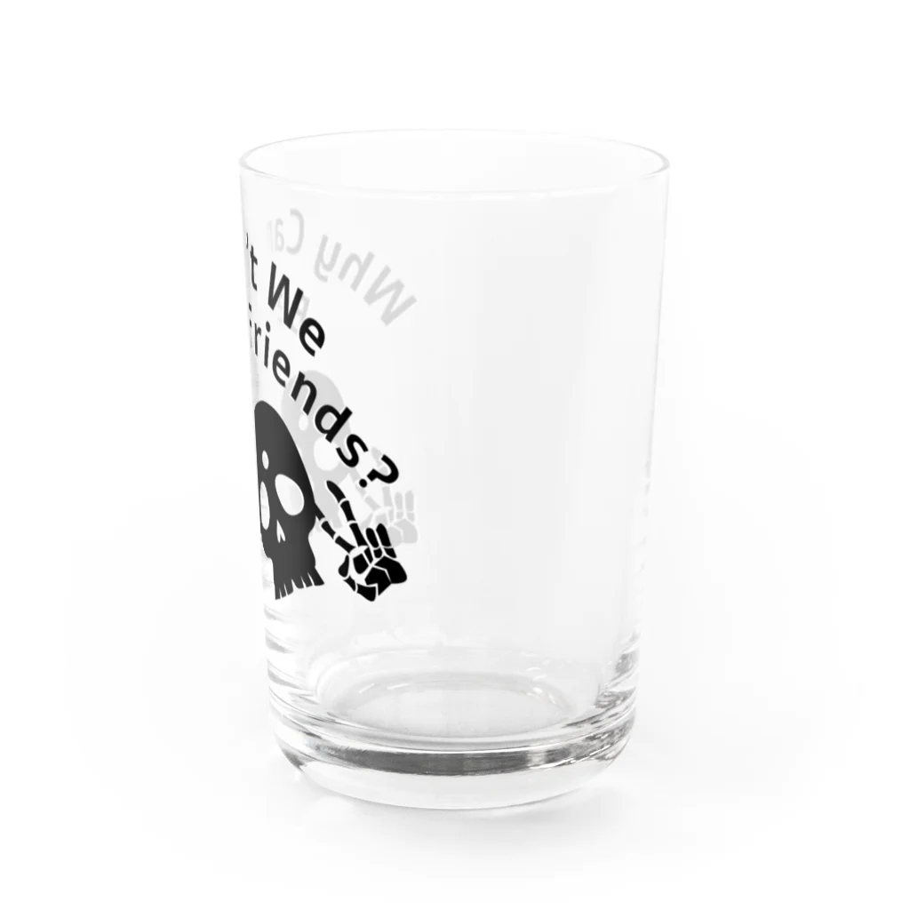 『NG （Niche・Gate）』ニッチゲート-- IN SUZURIのWhy Can't We Be Friends?（黒） Water Glass :right