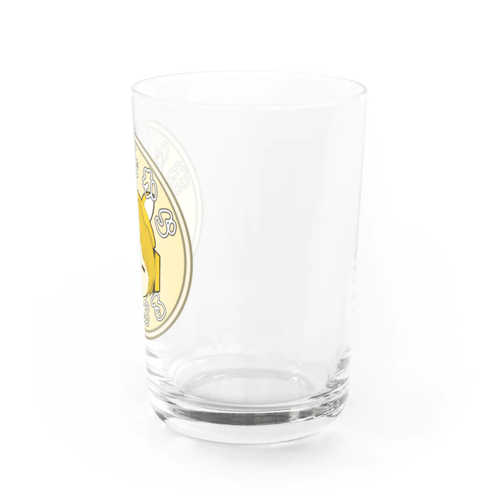 ぽっぽこゲーミングふくやさんの明日から頑張るぽっぽこ Water Glass :right