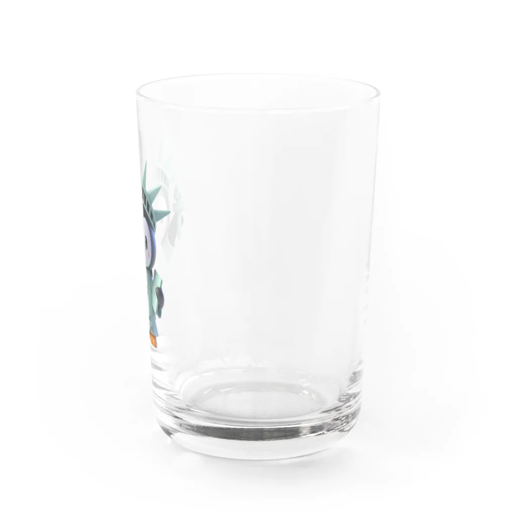 JUPITERの自由のペンギン像 Water Glass :right