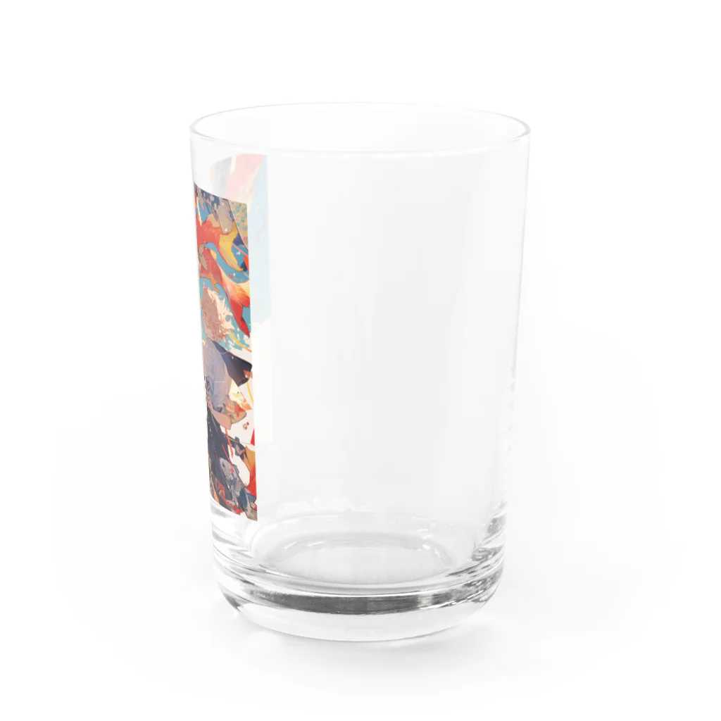 AQUAMETAVERSEの鯉のぼりを操る男の子　ラフルール　1859 Water Glass :right