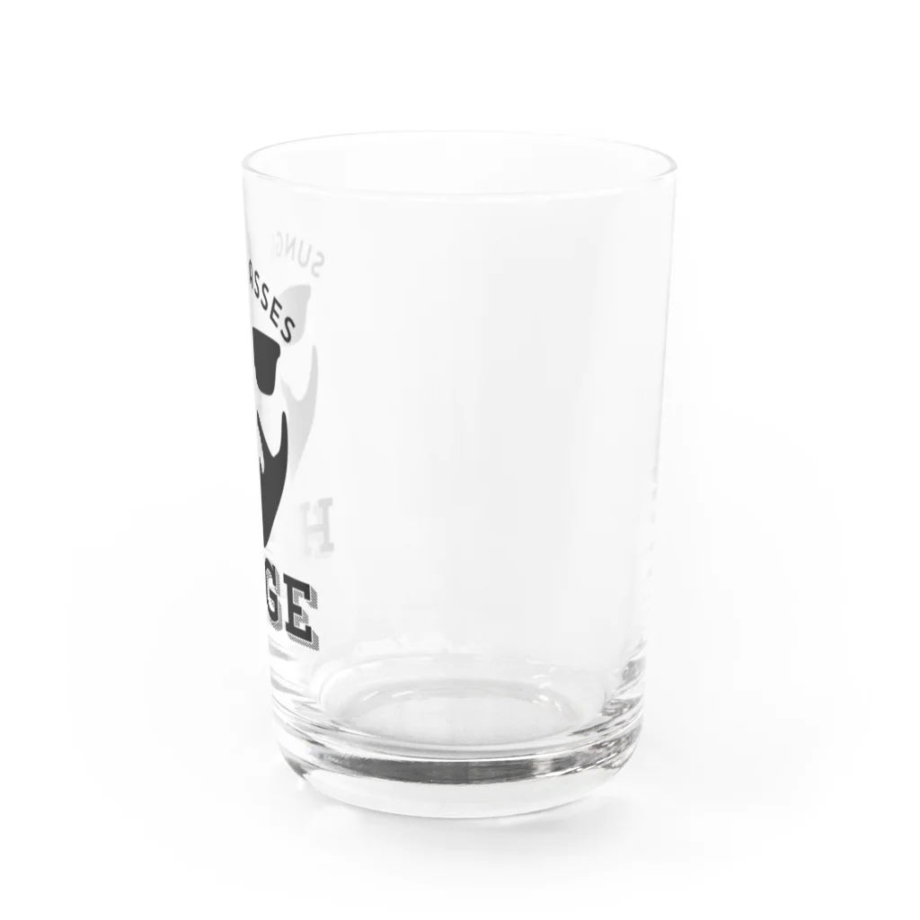 なべなべSHOPの【HIGE】黒ロゴ Water Glass :right