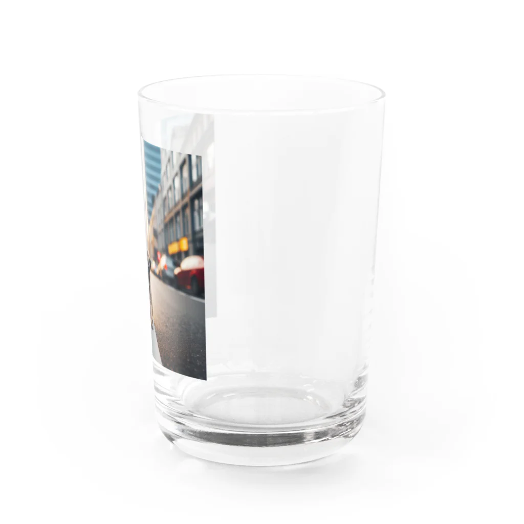 koumeiのみちにパグ2 Water Glass :right