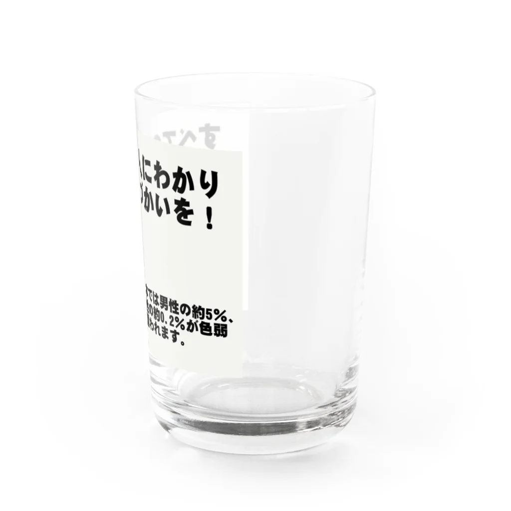 Tomohiro Shigaのお店のすべての人にわかりやすい色づかいを Water Glass :right