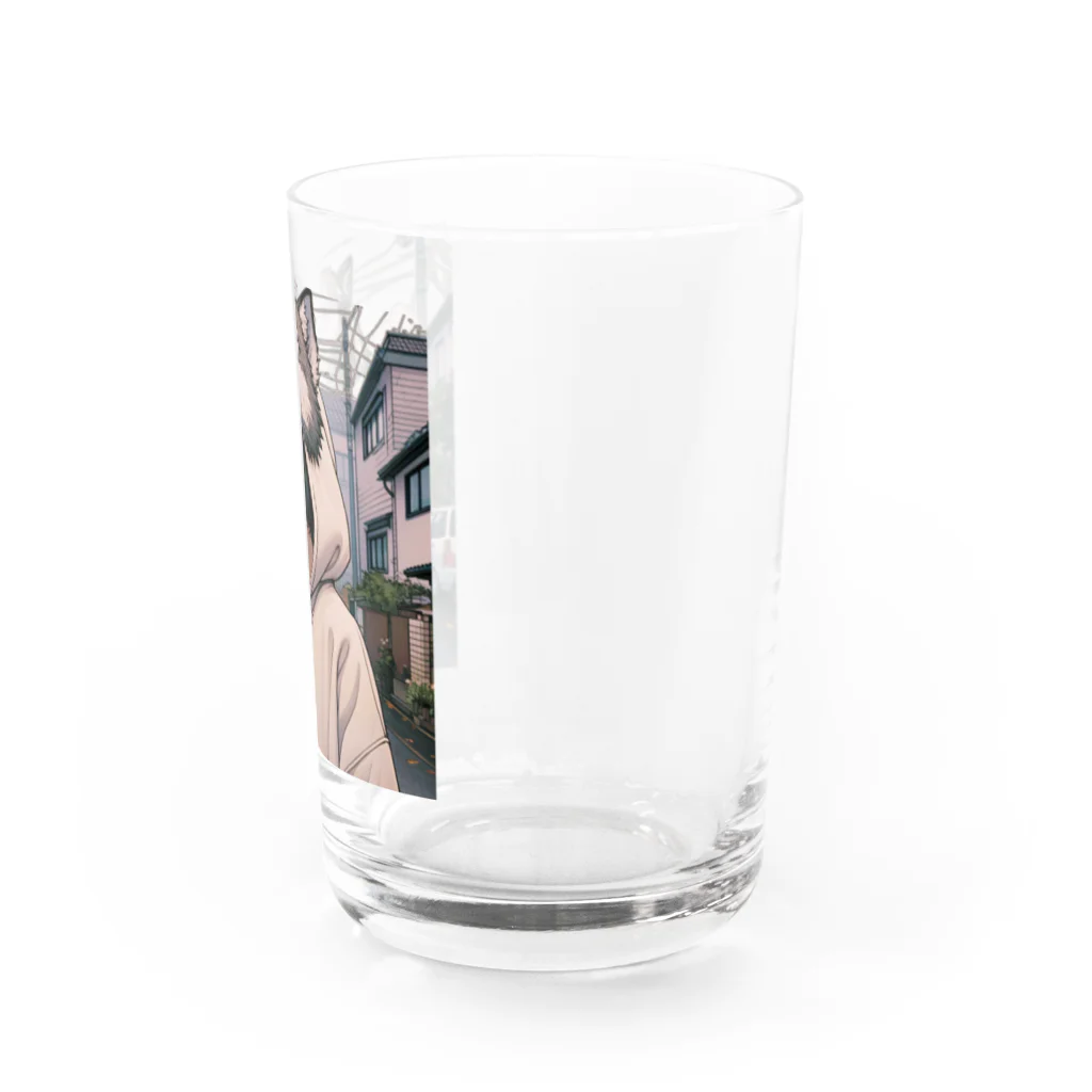 no name...の《背景が変わる⁉️》ウルフ×ウルフカット🐺 Water Glass :right