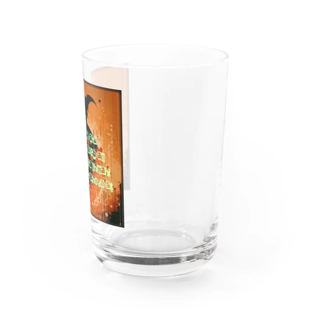 サイケデリック平和堂のサイケガヤトリーマントラ Water Glass :right