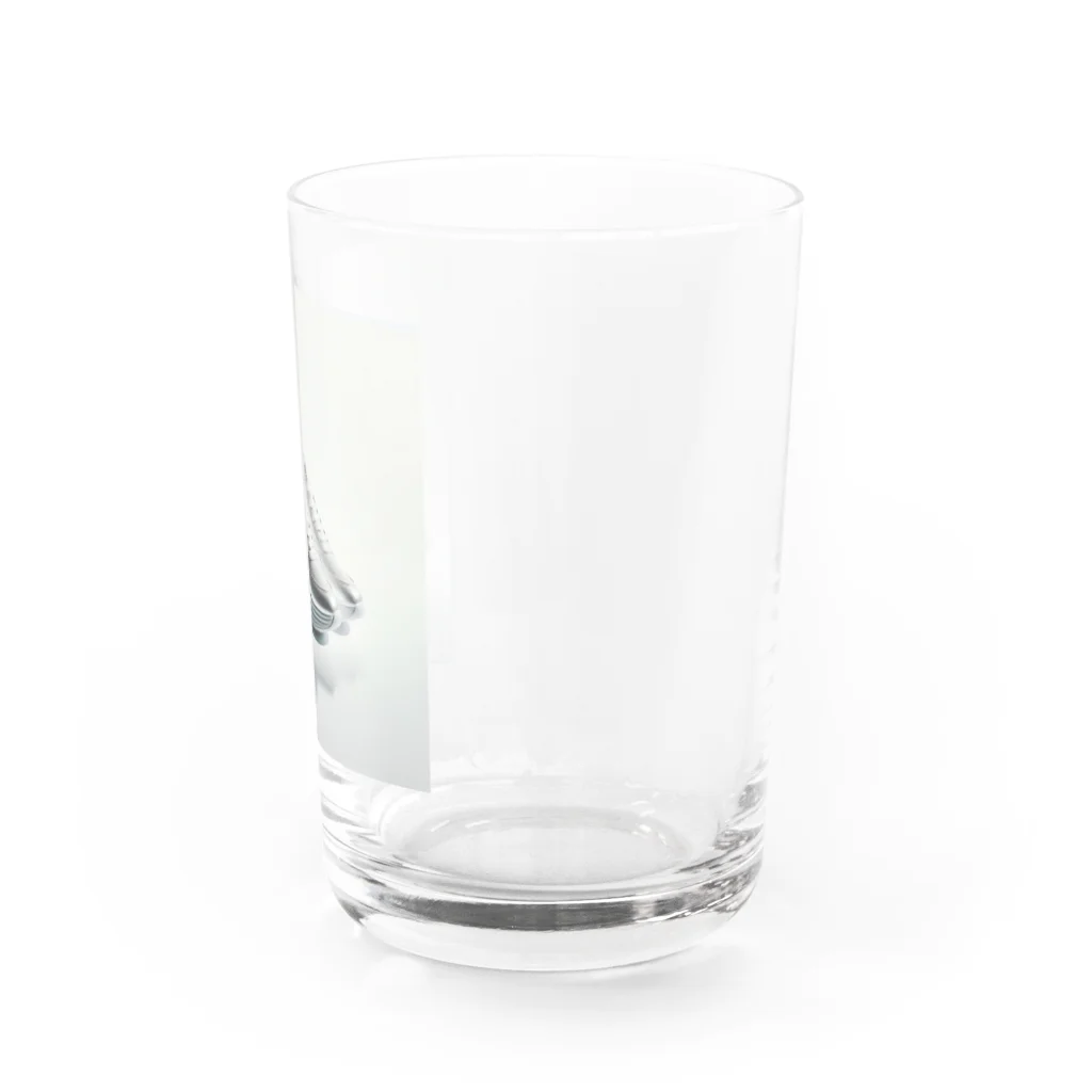 アミュペンの清潔感あふれる白いスニーカー Water Glass :right