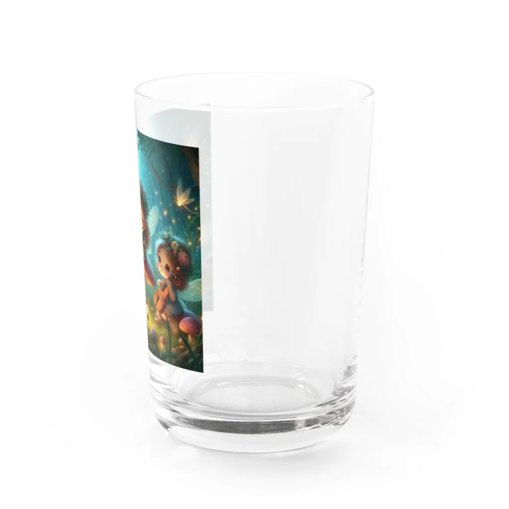 morito-suzuriの夜の森の妖精たち Water Glass :right