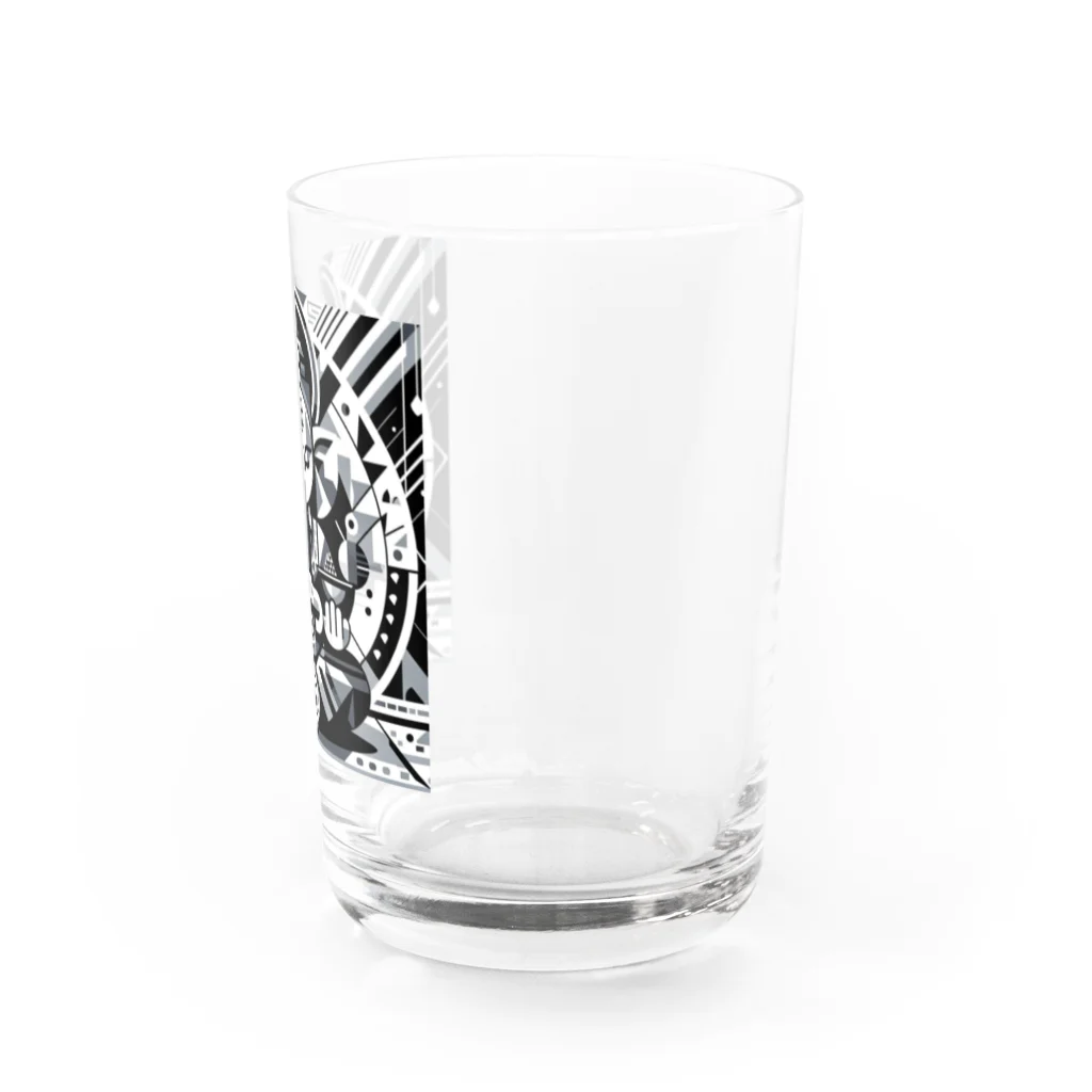 greenartの幾何学ガネーシャ Water Glass :right