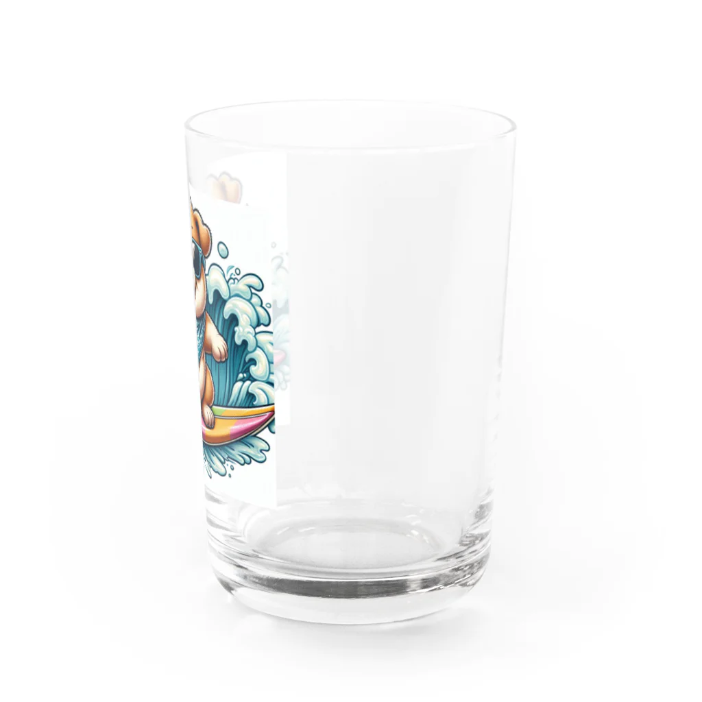 yasufumi yamamotoのサーフィンわんちゃん Water Glass :right