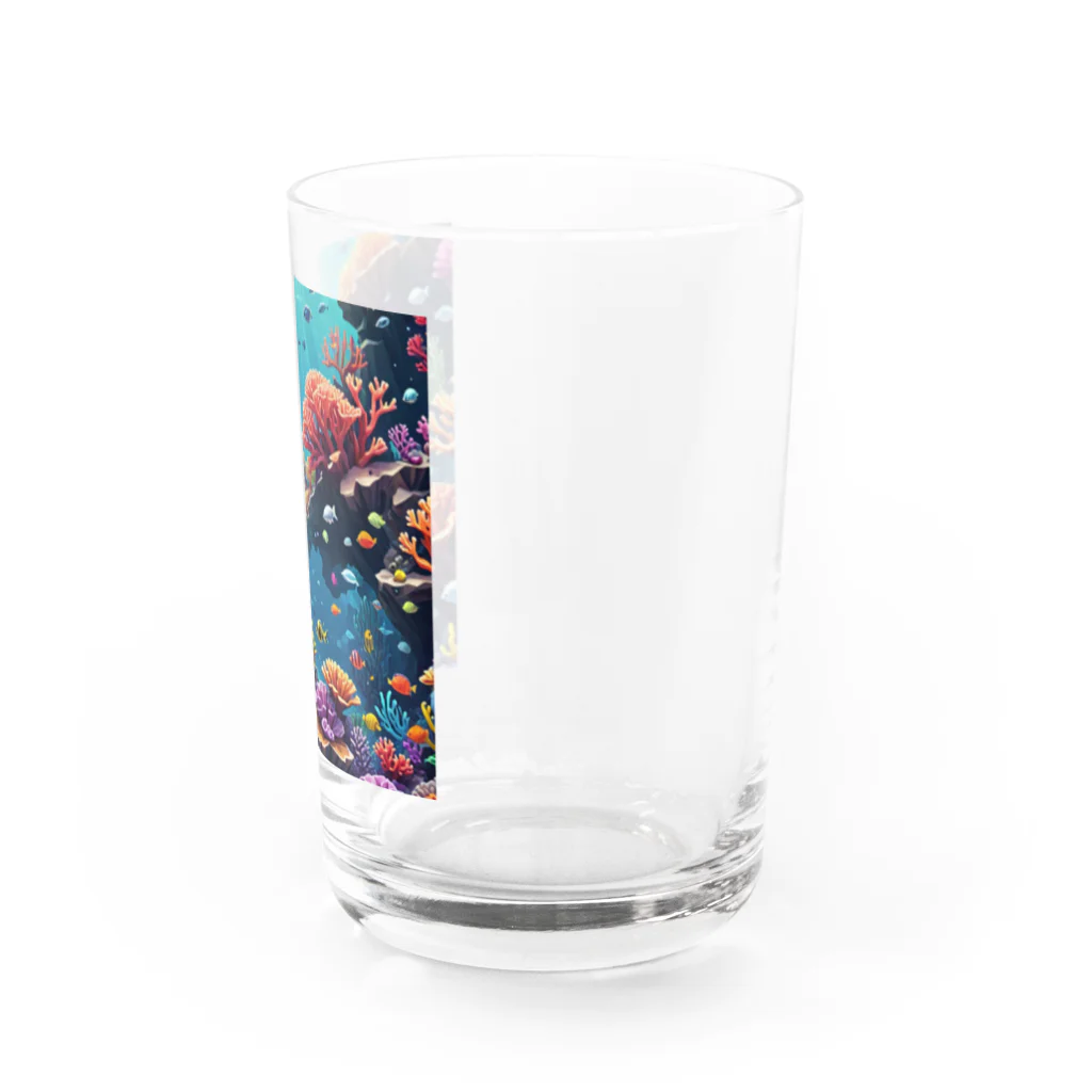 asuto_20のローポリ風サンゴ Water Glass :right