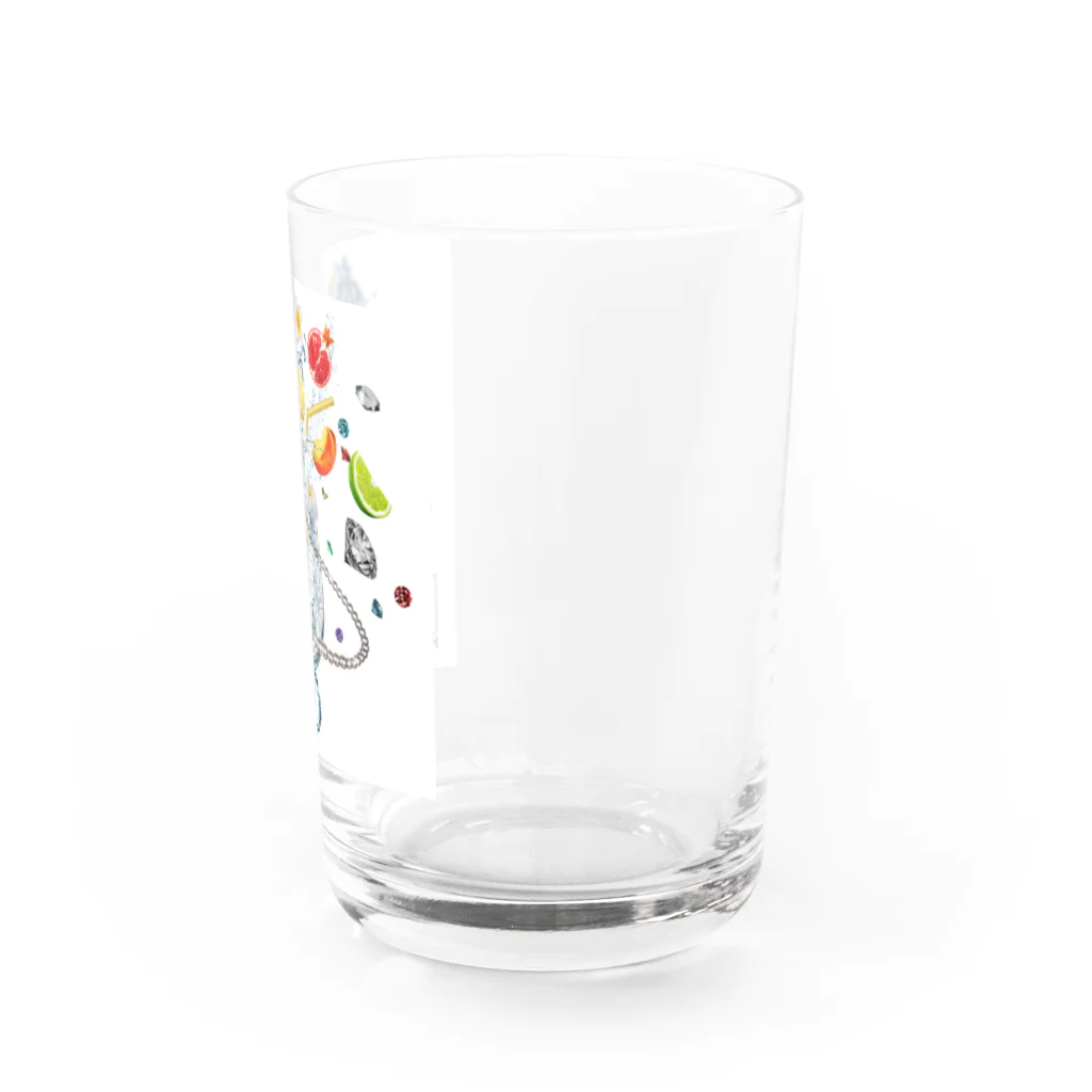 KILIKOStudiosの虹が出る東京切子　エメラルド Water Glass :right