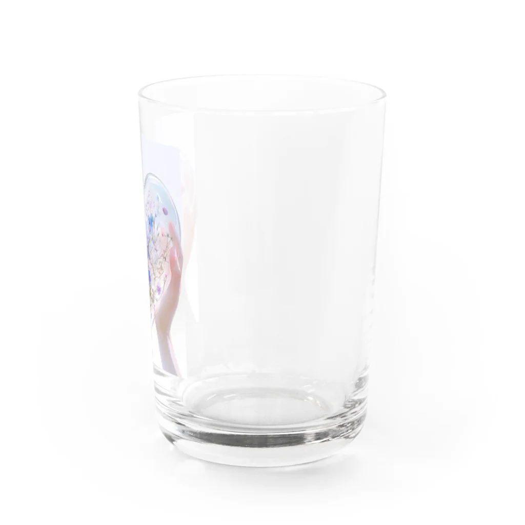 AQUAMETAVERSEのクリスタルの中に押し花がある　なでしこ1478 Water Glass :right