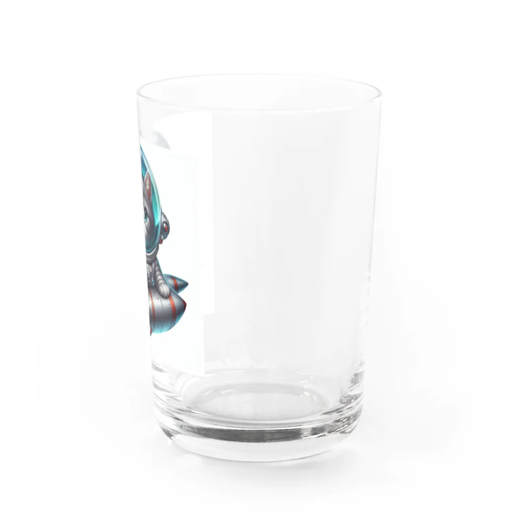 kangekiのスペースにゃんこNo.1 Water Glass :right