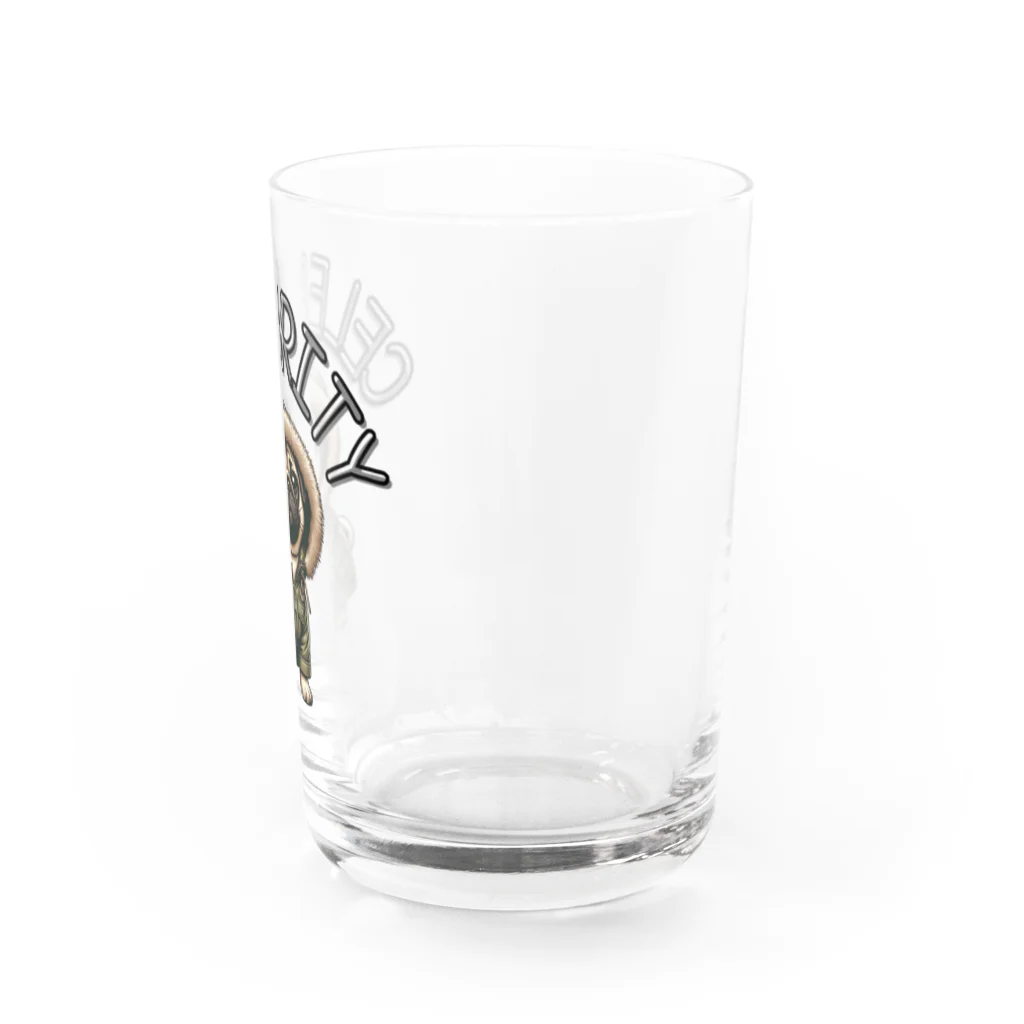 Celebrity Dogs〜セレブリティな犬たち〜のセレブリティ犬　〜パグ〜 Water Glass :right