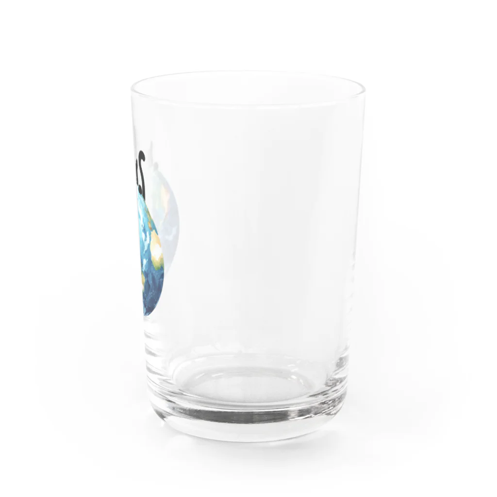 amecatsの地球と黒猫 Water Glass :right